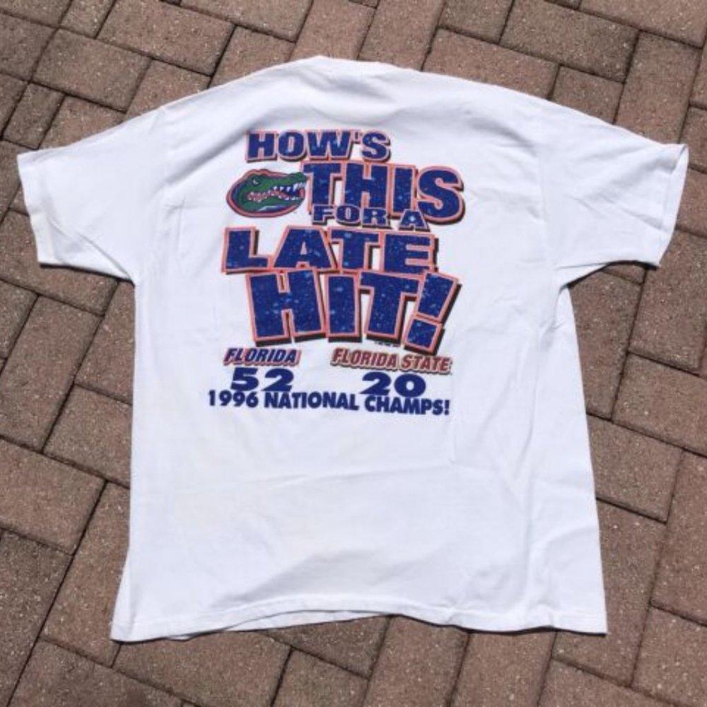 Florida Gators 1996 Retro NCAA Football Champion Vintage Style T-Shirt